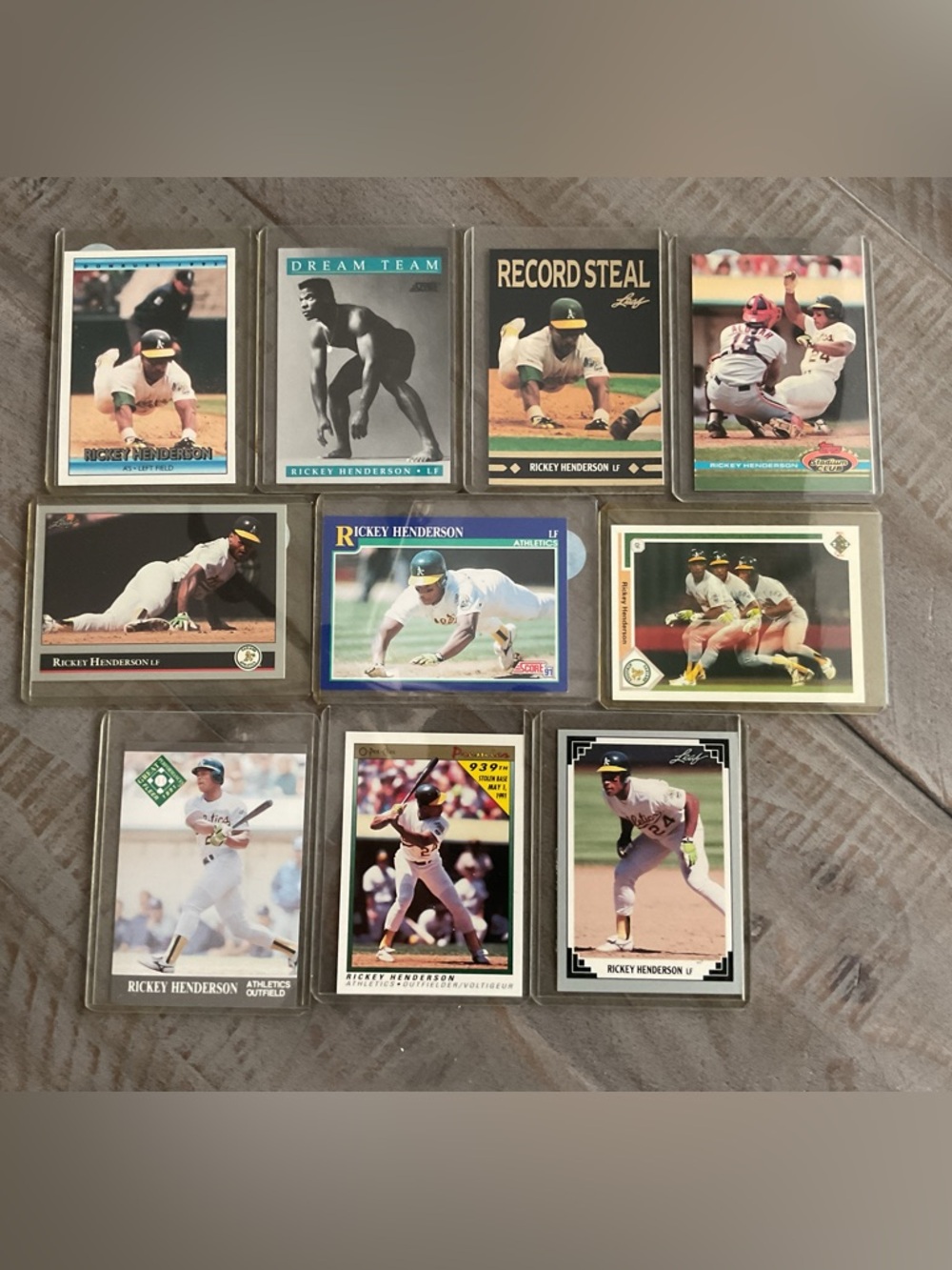 Rickey Henderson MLB Baseball ⚾️ Card Lot of 10